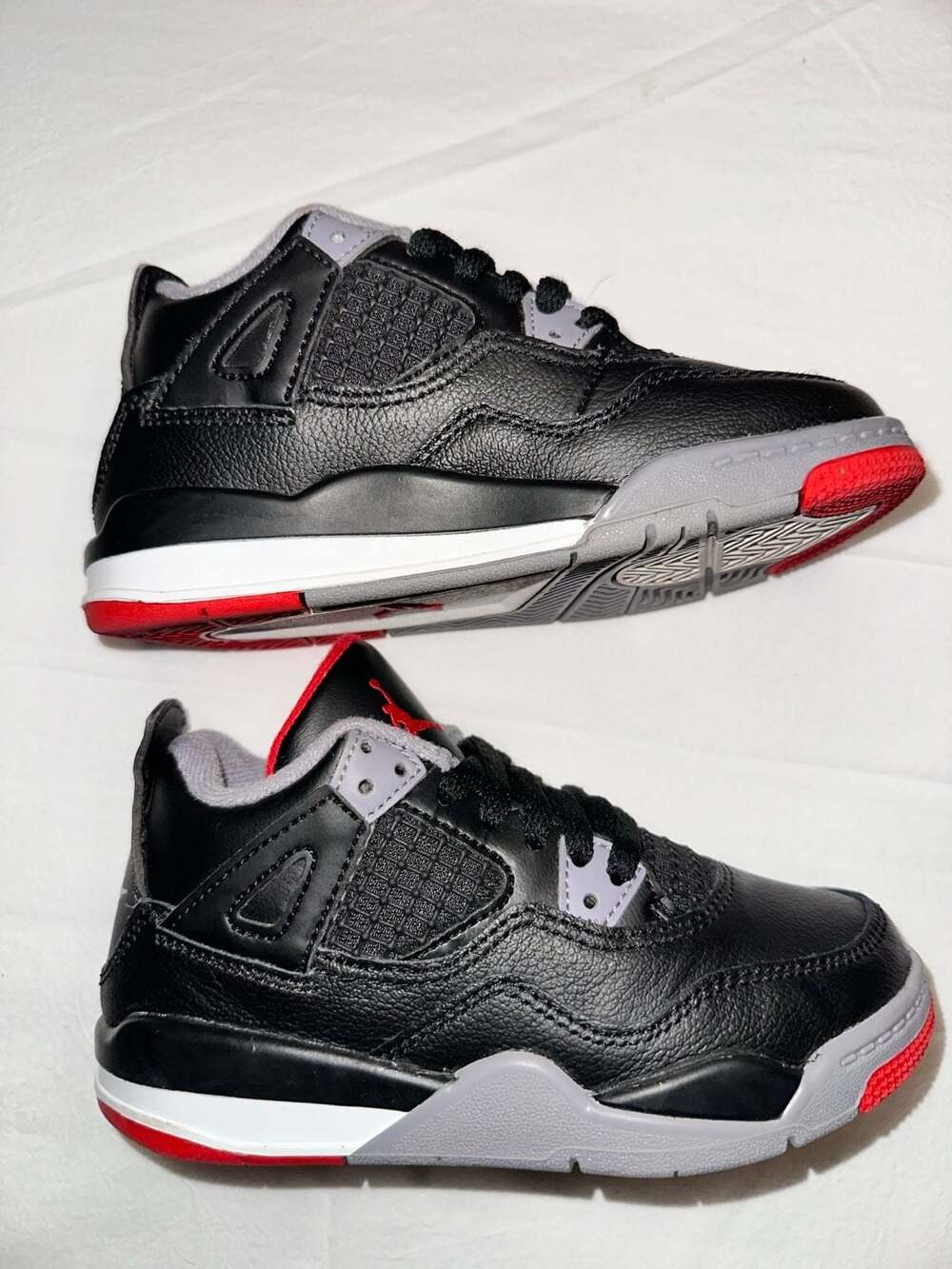 No.68 Air Jordan 4 Retro 'Bred Reimagined' Toddler Size 11C - Picture 4 of 6